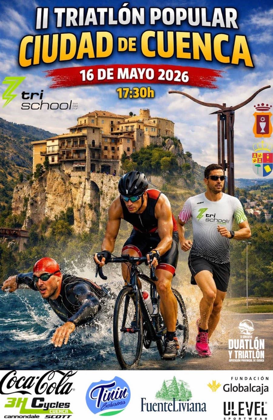 II Triatlón Popular Ciudad de Cuenca -  X Circ. Duat. y Triat. Dip. Cuenca