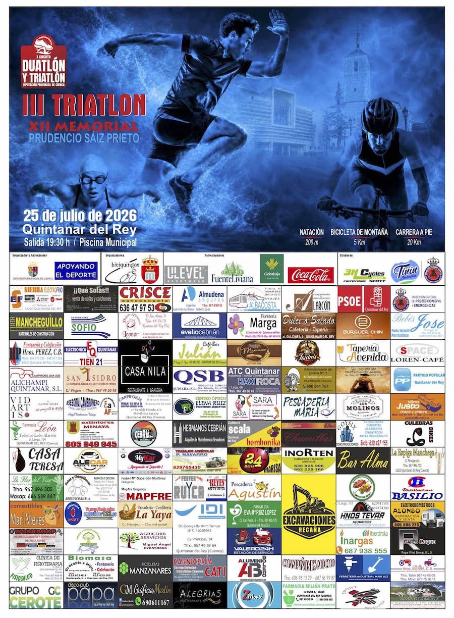 III Triatlón Quintanar del Rey - X Circ. Duat. y Triat. Dip. Cuenca