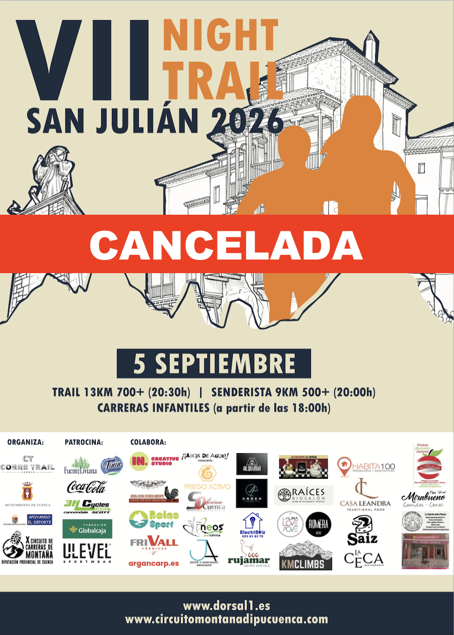 VII Night Trail San Julián – X Circ. Prov. CxM Dip. Cuenca - CANCELADA