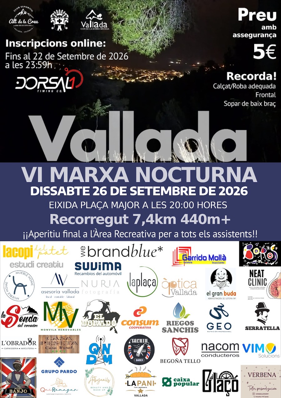 Marxa  Nocturna VALLADA 2026